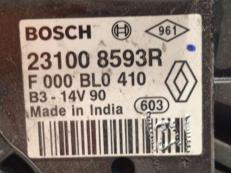 Recambio de alternador para renault clio iv (bh_) 0.9 tce 90 lpg referencia OEM IAM 231008593R  F000BL0410 - Gris 4