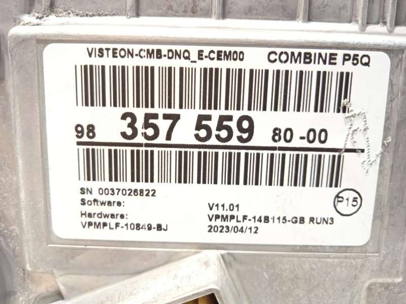 Recambio de cuadro instrumentos para peugeot 408 ii (fp_, f3_, fm_) puretech 130 referencia OEM IAM 9835755980 5