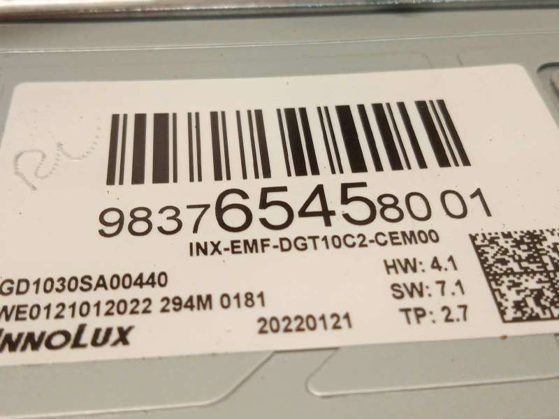 Recambio de pantalla multifuncion para peugeot 308 1.6 allure hybrid referencia OEM IAM 9837654580 - Verde 5