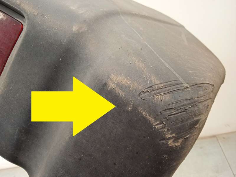 Recambio de paragolpes trasero para volkswagen transporter t4 autobús (70b, 70c, 7db, 7dk, 70j, 70k, 7dc, 7 2.5 tdi referencia O - Amarillo 6