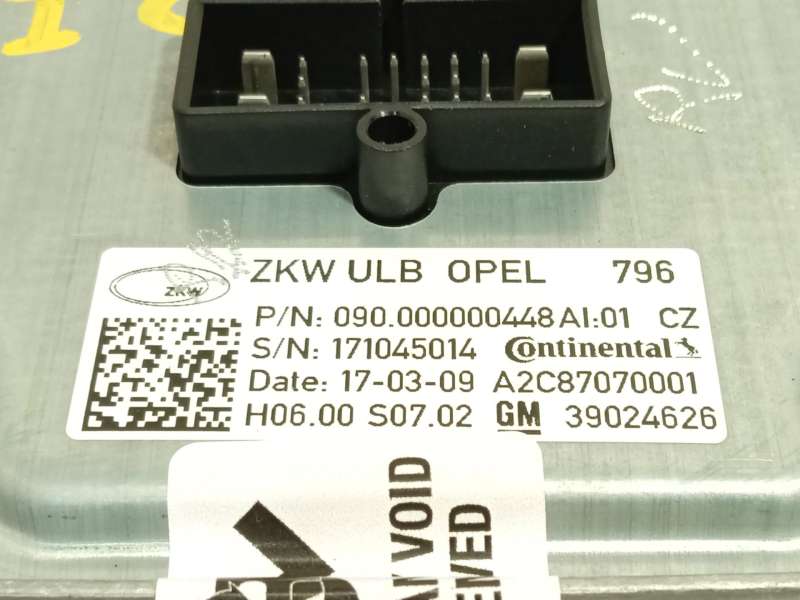 Recambio de centralita led izquierda para opel astra k (b16) 1.6 cdti (68) referencia OEM IAM 39024626  A2C87070001 3