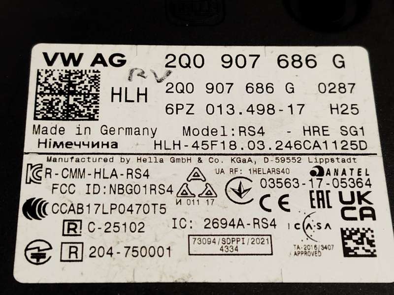 Recambio de modulo electronico para cupra leon (kl1, ku1, kug) 1.5 etsi referencia OEM IAM 2Q0907686G - Negro 4