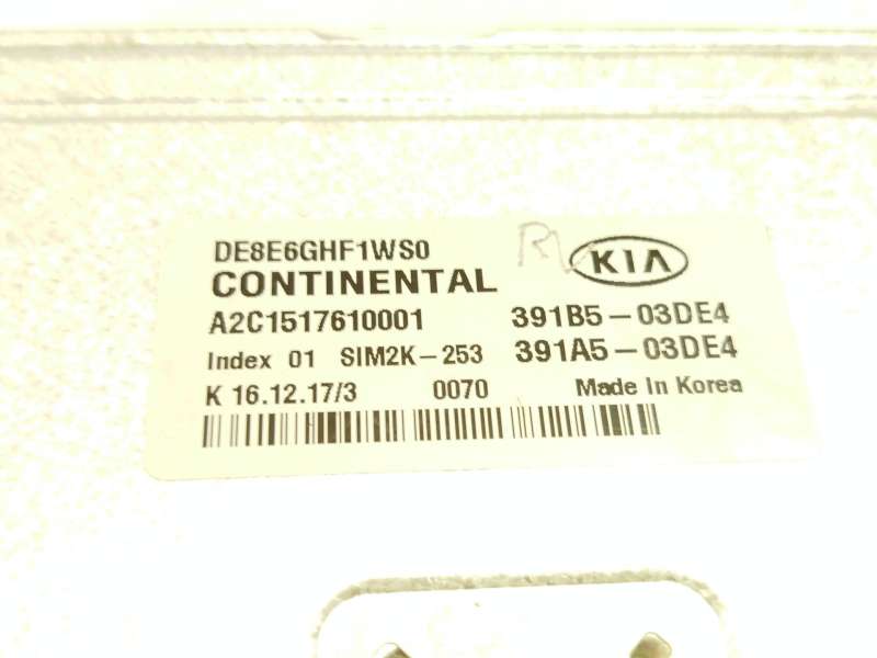 Recambio de centralita motor uce para kia niro i (de) 1.6 gdi hybrid referencia OEM IAM 391B103DE4  A2C1797520001 - Plata 6