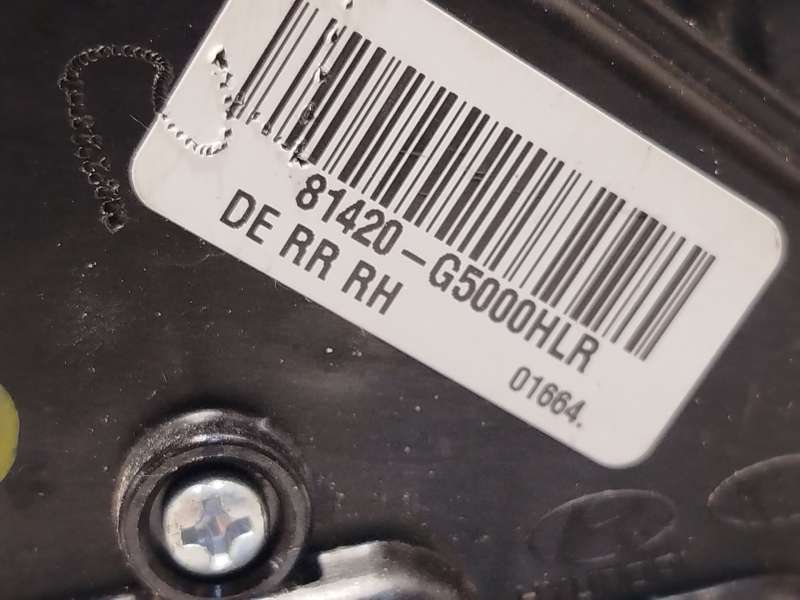 Recambio de cerradura puerta trasera derecha para kia niro i (de) 1.6 gdi hybrid referencia OEM IAM 81420G5000 - Plata 3