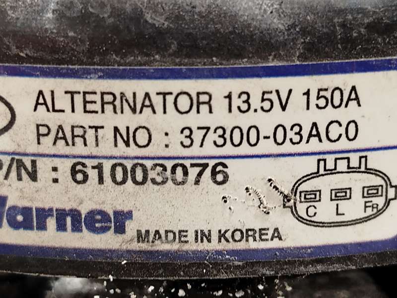 Recambio de alternador para kia xceed 1.4 tgdi cat referencia OEM IAM 3730003AC0  61003076 4