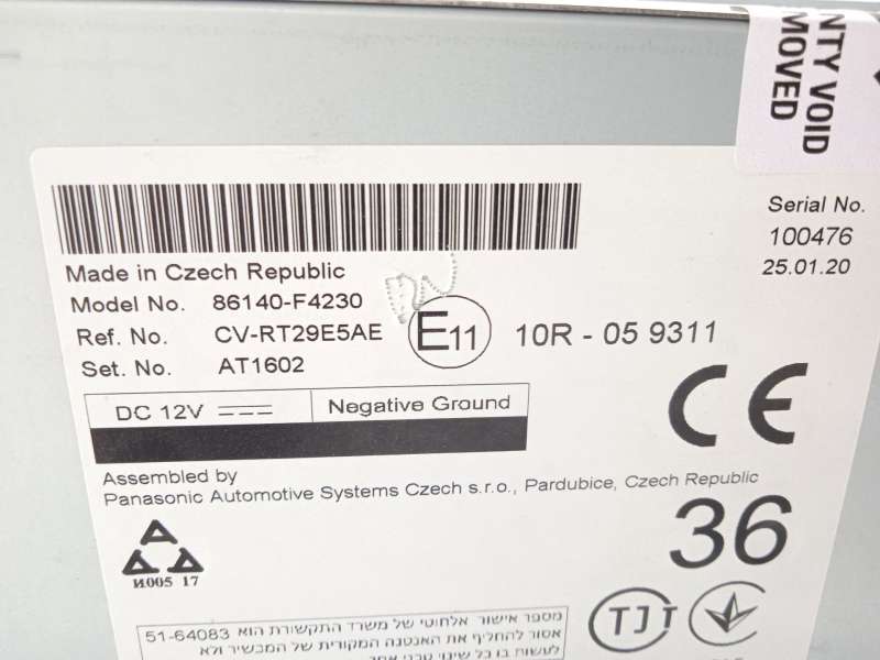 Recambio de sistema navegacion gps para toyota c-hr (_x1_) 2.0 hybrid (maxh10) referencia OEM IAM 86140F4230  CVRT29E5AE 8