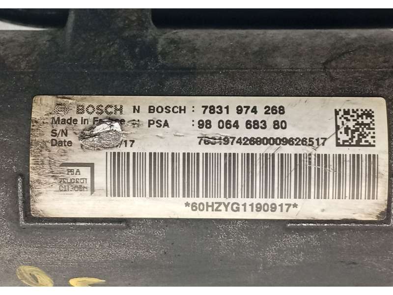 Recambio de cremallera direccion para citroën jumpy iii autobús (v_) 1.6 bluehdi 115 referencia OEM IAM 9806468380  7831974268 6