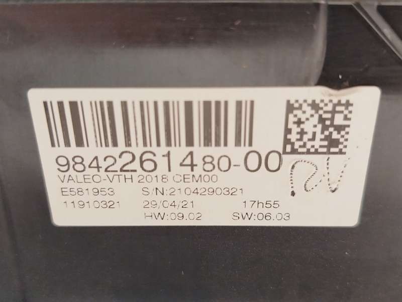 Recambio de pantalla multifuncion para citroën c4 iii (ba_, bb_, bc_) 1.2 puretech 130 (bahnsa, bahnsb) referencia OEM IAM 98422 - Rojo 7