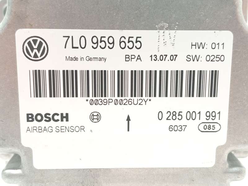 Recambio de centralita airbag para porsche cayenne (9pa) s 4.8 referencia OEM IAM 7L0959655  0285001991 - Negro 4