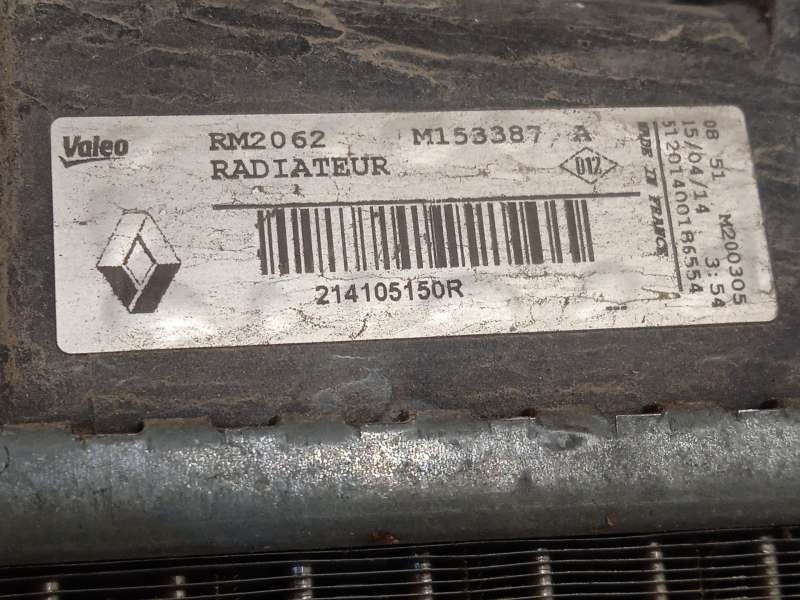 Recambio de radiador agua para renault scénic iii (jz0/1_) 1.5 dci referencia OEM IAM 214105150R - Blanco 5
