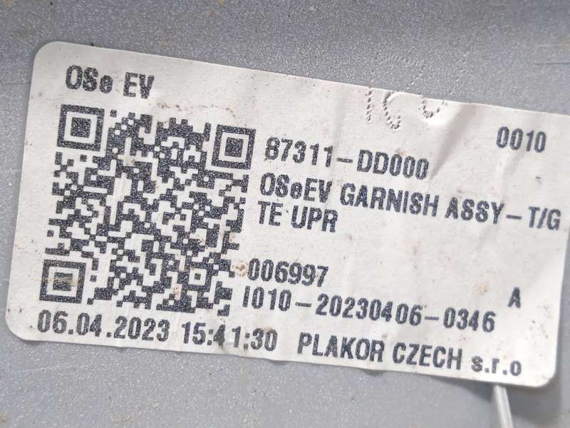 Recambio de maneta exterior porton para hyundai kona (os, ose, osi) ev referencia OEM IAM 87311DD000 - Blanco 4