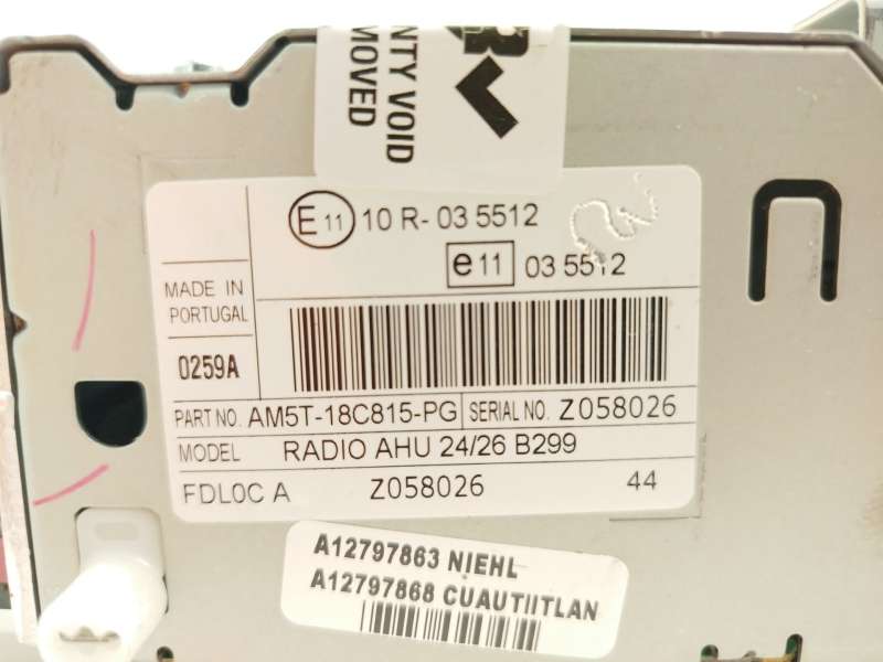 Recambio de sistema audio / radio cd para ford fiesta vi (cb1, ccn) 1.6 tdci referencia OEM IAM AM5T18C815PG 2024533 - Blanco 5