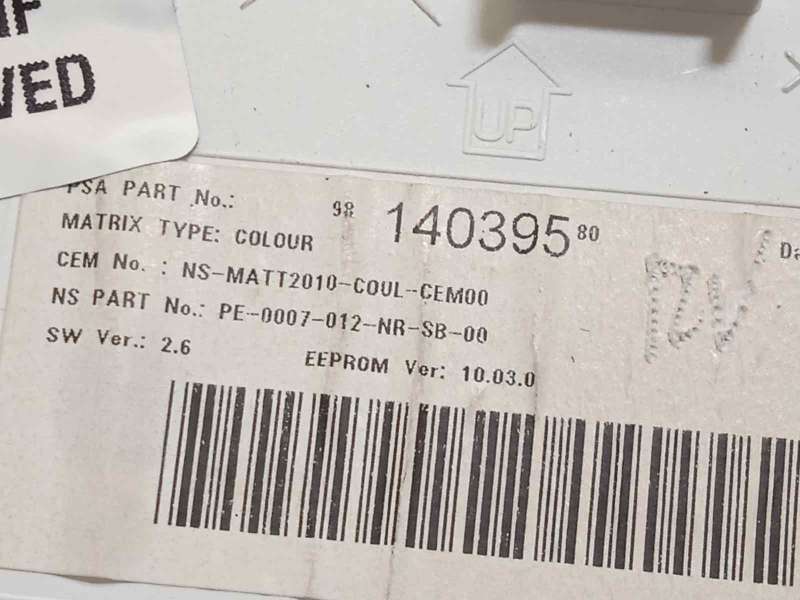 Recambio de cuadro instrumentos para peugeot 2008 (--.2013) style referencia OEM IAM 9814039580 9822703980 - Gris 7