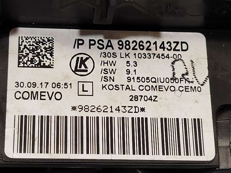Recambio de mando intermitentes para citroën jumpy iii autobús (v_) 1.6 bluehdi 115 referencia OEM IAM 98262143ZD 6