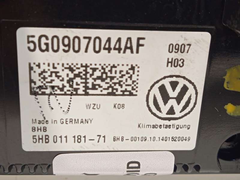 Recambio de mando climatizador para volkswagen golf vii variant (ba5, bv5) 1.6 tdi referencia OEM IAM 5G0907044AF 5G0907044AFWZU - Azul 5