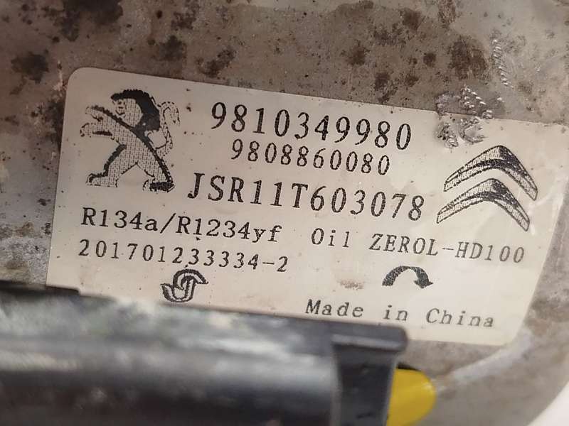 Recambio de compresor aire acondicionado para citroën c3 iii (sx) 1.6 bluehdi 75 referencia OEM IAM 9810349980 9808860080 - Plata 4