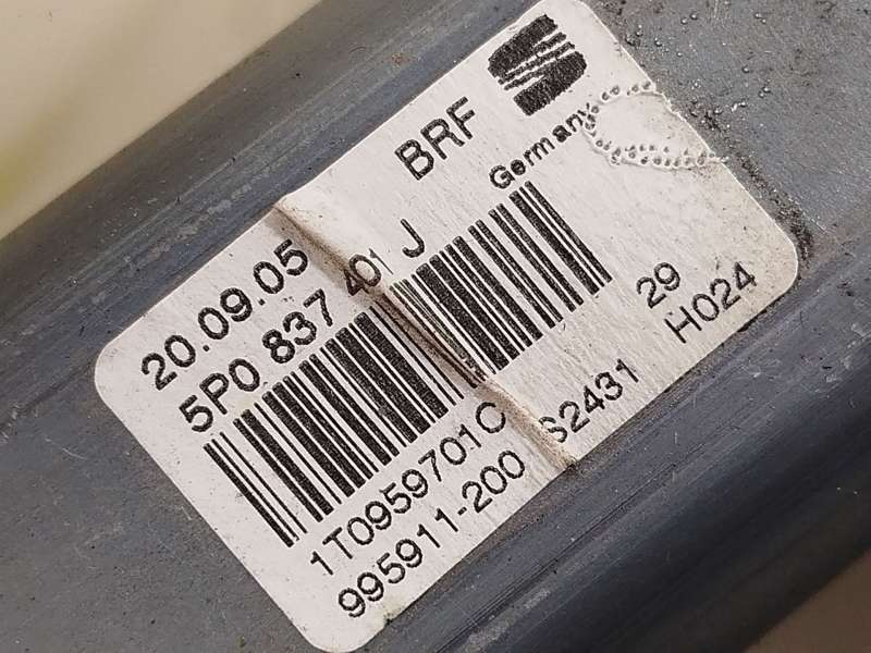 Recambio de elevalunas delantero izquierdo para seat altea (5p1) 1.9 tdi referencia OEM IAM 5P0837401J - Rojo 5