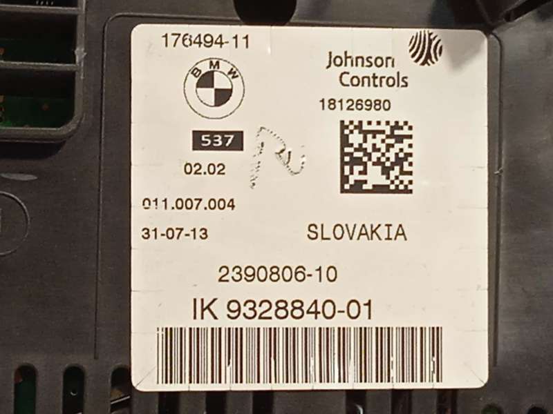 Recambio de cuadro instrumentos para bmw 5 touring (f11) 520 d referencia OEM IAM 9328840 62109328840 - Blanco 6