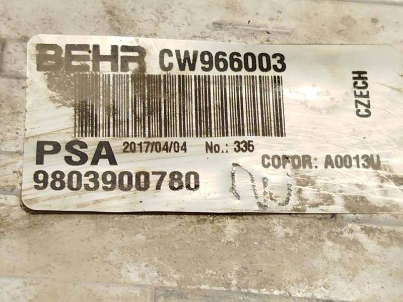 Recambio de intercooler para citroën c3 iii (sx) 1.6 bluehdi 75 referencia OEM IAM 9803900780  CW966003 - Plata 4