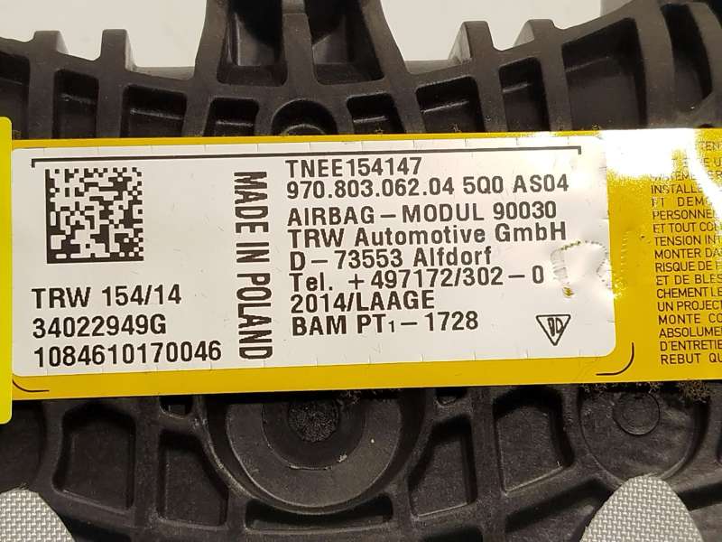 Recambio de airbag delantero derecho para porsche panamera (970) 3.0 d referencia OEM IAM 97080306204 970803062045Q0 34022949G - Blanco 4