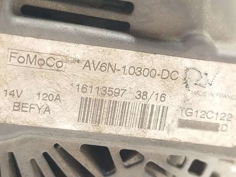 Recambio de alternador para ford c-max ii (dxa/cb7, dxa/ceu) 2.0 tdci referencia OEM IAM AV6N10300DC 1904972 TG12C122 - Blanco 5