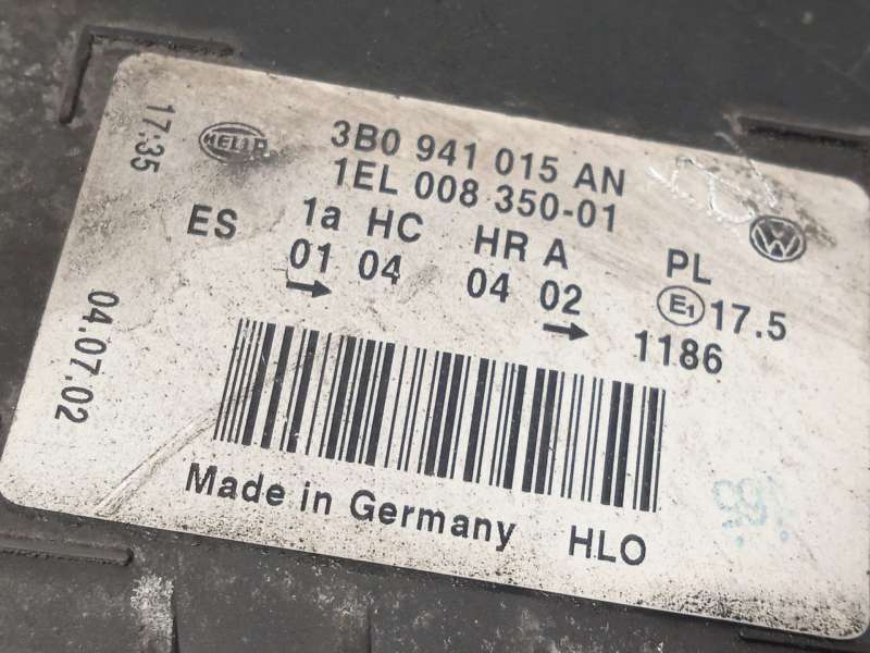 Recambio de faro izquierdo para volkswagen passat b5.5 (3b3) 1.9 tdi referencia OEM IAM 3B0941015AN  1EL00835001 - Gris 6