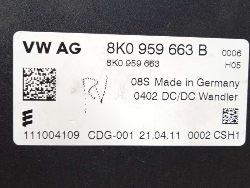 Recambio de modulo electronico para audi a4 b8 (8k2) 2.0 tdi referencia OEM IAM 8K0959663B - Negro 4