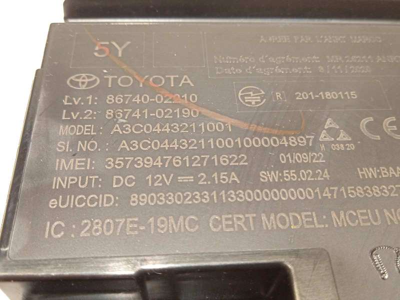 Recambio de modulo electronico para toyota corolla (e21) referencia OEM IAM 8674002210 8674102190 A3C0443211001 - Azul 4