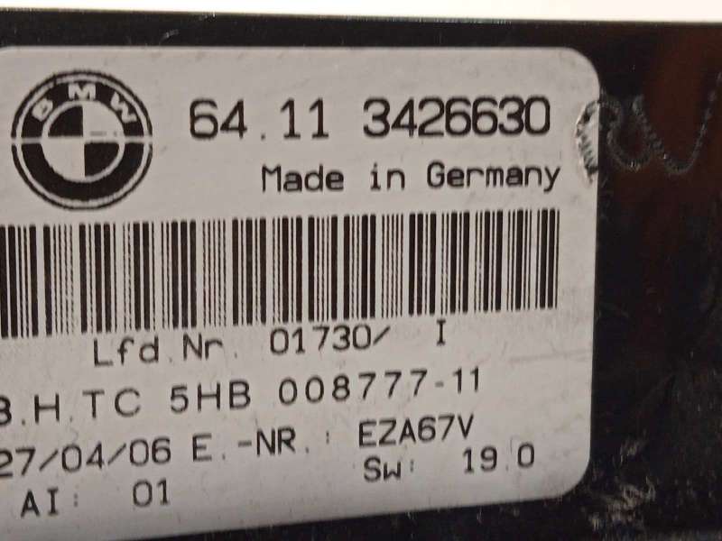 Recambio de mando climatizador para bmw x3 (e83) 2.0d referencia OEM IAM 64113426630  5HB008777 6