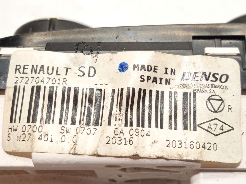 Recambio de mando calefaccion / aire acondicionado para renault captur i (j5_, h5_) 1.5 dci 90 referencia OEM IAM 272704701R - Gris 6