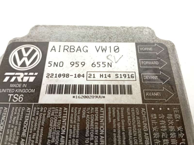 Recambio de centralita airbag para seat leon (1p1) 1.6 tdi referencia OEM IAM 5N0959655N - Plata 4