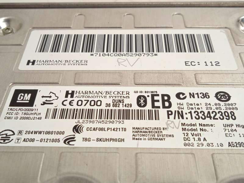 Recambio de modulo electronico para opel astra j (p10) 1.7 cdti (68) referencia OEM IAM 13342398 - Negro 3