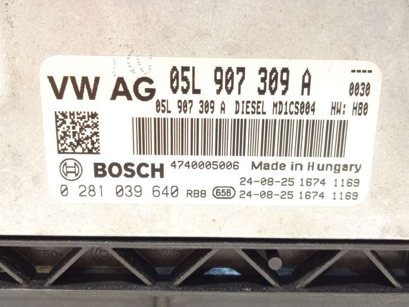 Recambio de centralita motor uce para audi a4 b9 avant (8w5, 8wd) 35 tdi mild hybrid referencia OEM IAM 05L907309A 05L907309AA 0 - Gris 4