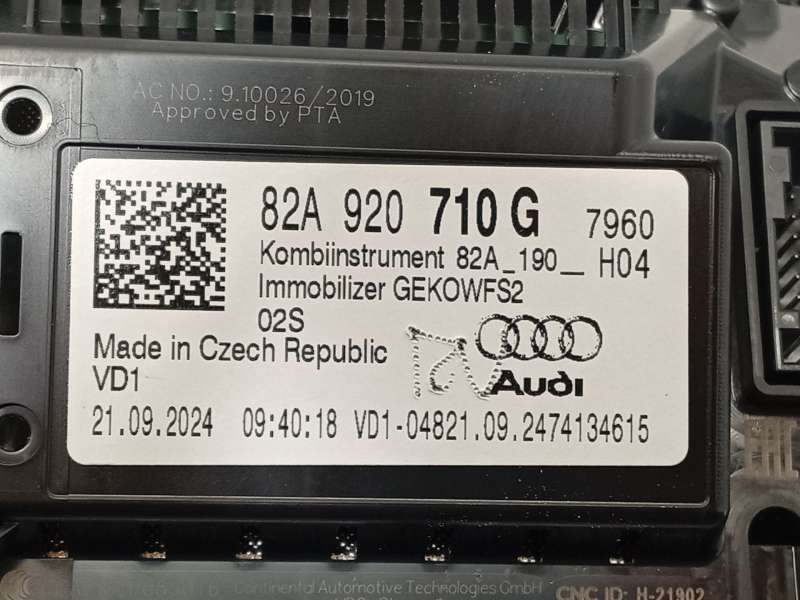 Recambio de cuadro instrumentos para audi a1 sportback (gba) 30 tfsi referencia OEM IAM 82A920710G - Rojo 7