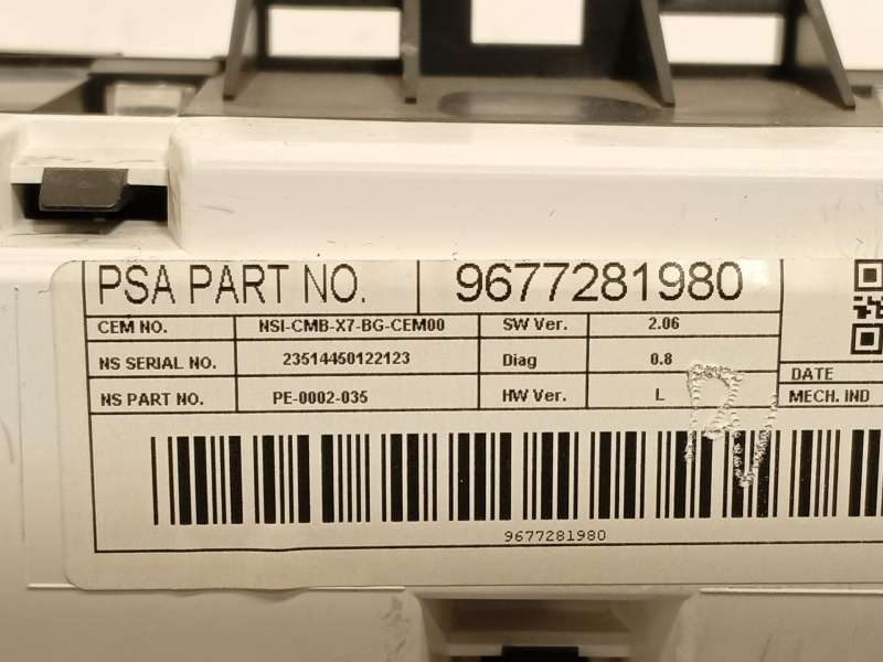 Recambio de cuadro instrumentos para citroën c5 iii (rd_) 1.6 vti 120 referencia OEM IAM 9677281980 7