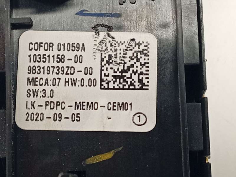 Recambio de mando elevalunas delantero izquierdo para peugeot 3008 ii suv (mc_, mr_, mj_, m4_) hybrid referencia OEM IAM 9831973 5