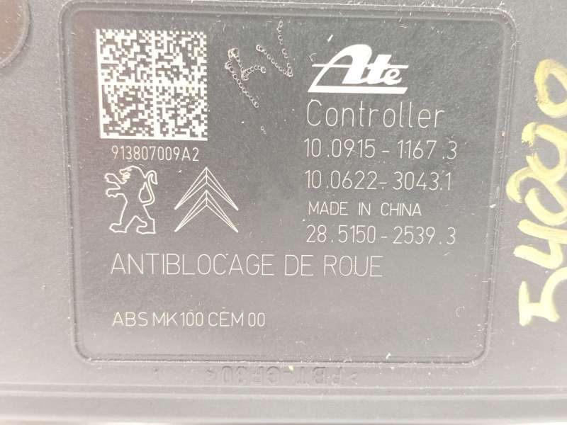 Recambio de abs para citroën c3 tonic referencia OEM IAM 9802460680 10091511673 10022001214 6