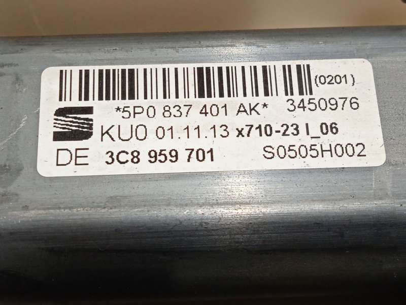 Recambio de elevalunas delantero izquierdo para seat altea xl (5p5, 5p8) 1.6 tdi referencia OEM IAM 5P0837401AK - Blanco 3