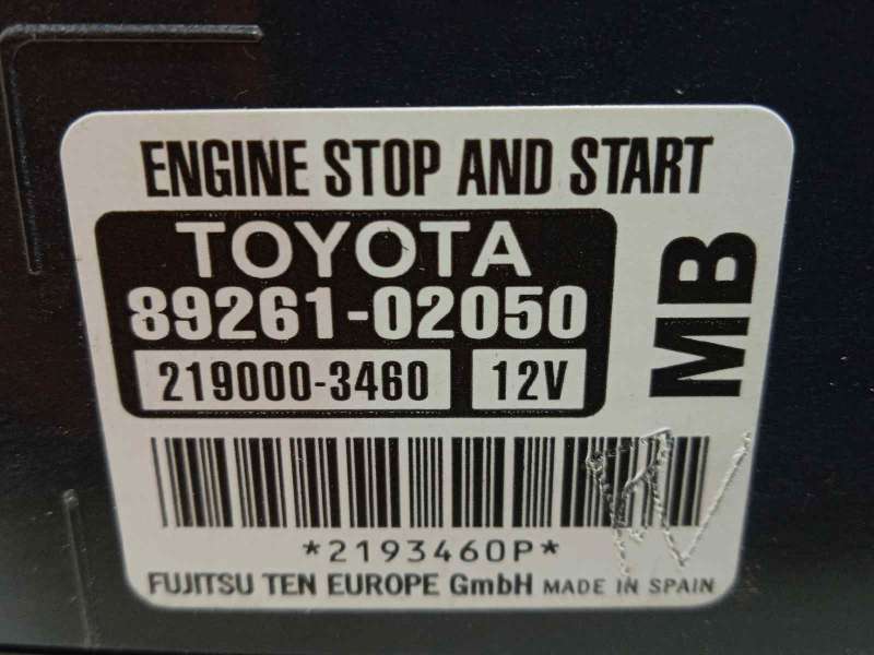 Recambio de modulo electronico para toyota auris 1.6 d-4d cat referencia OEM IAM 8926102050  2190003460 - Gris 4