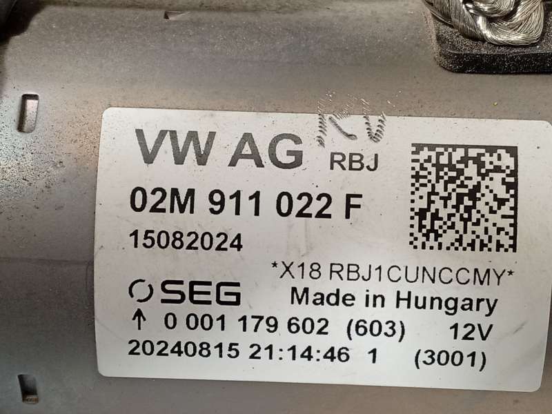 Recambio de motor arranque para audi a1 sportback (gba) 30 tfsi referencia OEM IAM 02M911022F  0001179602 - Rojo 5