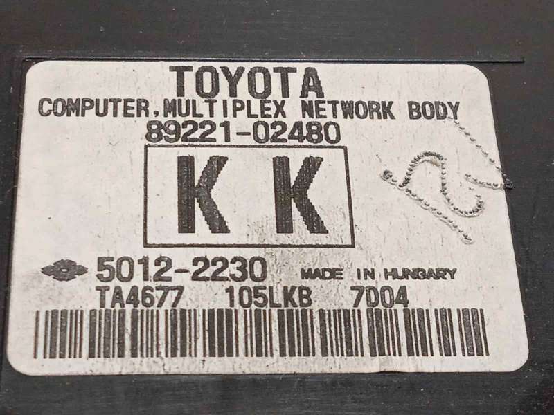Recambio de modulo electronico para toyota auris 1.6 d-4d cat referencia OEM IAM 8922102480  50122230 - Gris 3