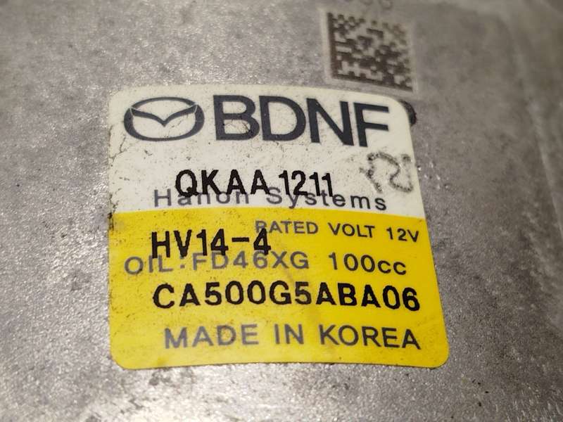 Recambio de compresor aire acondicionado para mazda 3 hatchback (bp) skyactiv-x m hybrid referencia OEM IAM BDNF61450  CA500G5AB 6