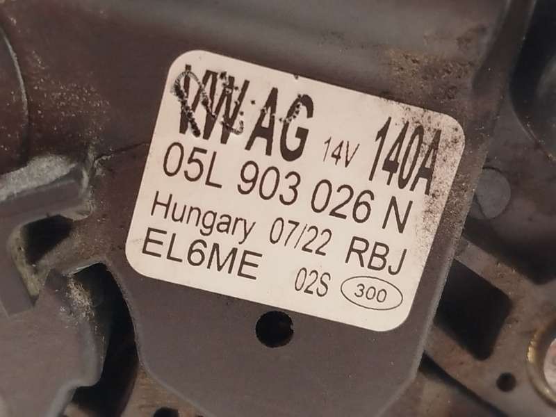 Recambio de alternador para volkswagen passat b8 (3g2, cb2) 2.0 tdi referencia OEM IAM 05L903026N 5