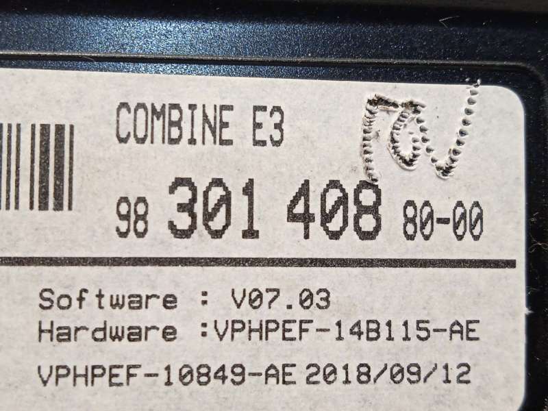 Recambio de cuadro instrumentos para citroën c4 cactus 1.5 bluehdi 120 referencia OEM IAM 9830140880 9830087680 - Gris 6