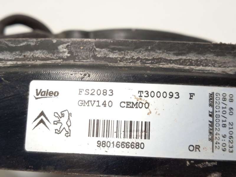 Recambio de electroventilador para citroën c4 cactus 1.5 bluehdi 120 referencia OEM IAM 9801666680 - Gris 3