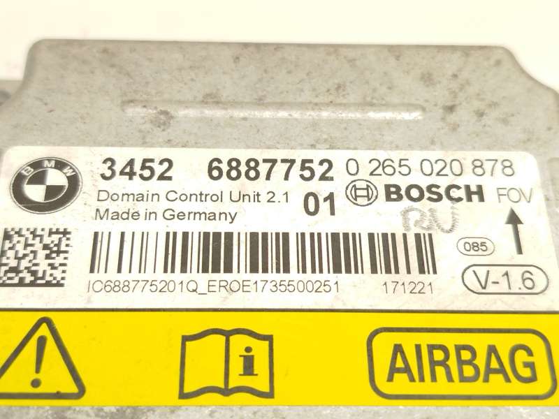 Recambio de centralita airbag para bmw 1 (f20) 116 d referencia OEM IAM 34526887752  0265020878 - Negro 4