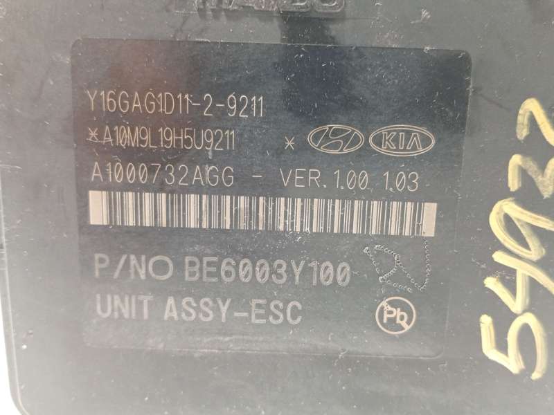 Recambio de abs para hyundai tucson klass mild-hybrid 2wd referencia OEM IAM 58920D7510 BE6003Y100 BH6014Y100 6