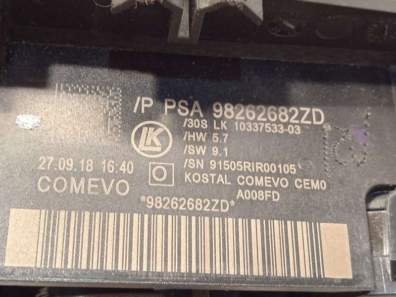 Recambio de mando intermitentes para citroën c4 cactus 1.5 bluehdi 120 referencia OEM IAM 98262682ZD - Gris 6