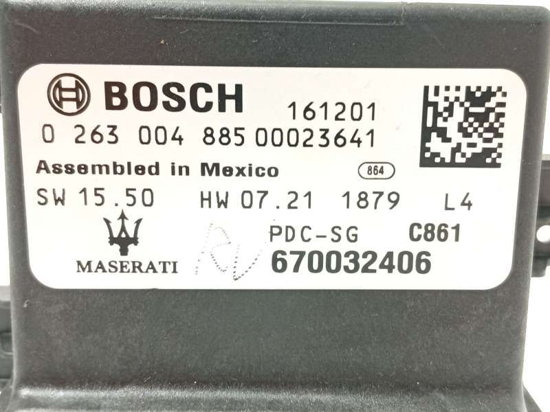 Recambio de modulo electronico para maserati levante suv (m161) 3.0 d q4 referencia OEM IAM 670032406  0263004885 3