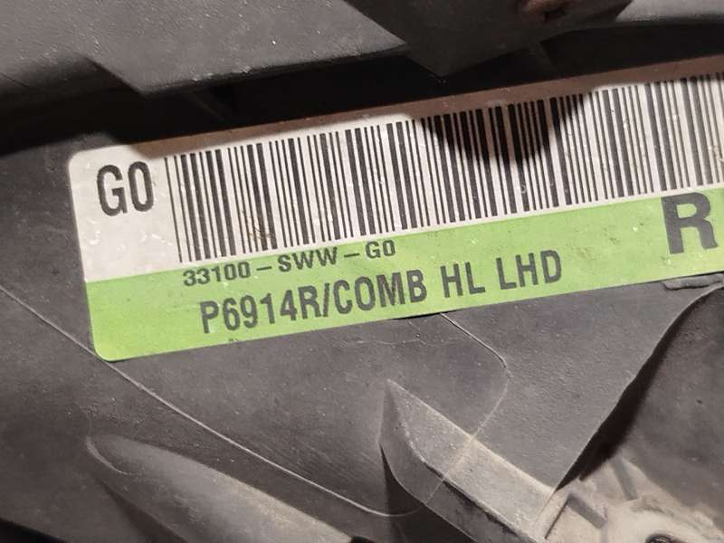 Recambio de faro derecho para honda cr-v iii (re_) 2.0 i-vtec (re5, re1) referencia OEM IAM 33100SWWG0 5